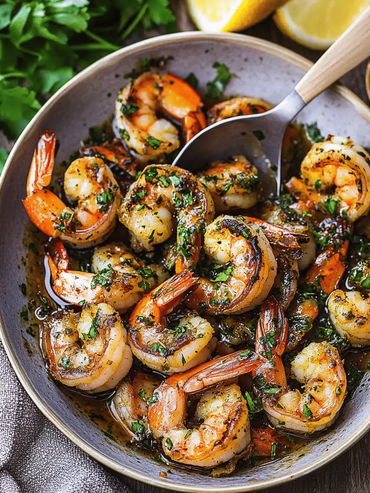 Pan Seared Chimichurri Shrimp