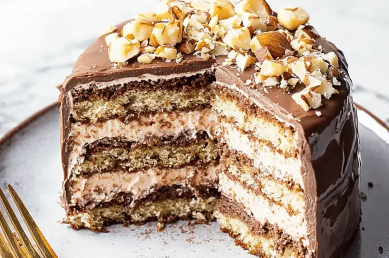 Hazelnut And Chocolate Hazelnut Cake