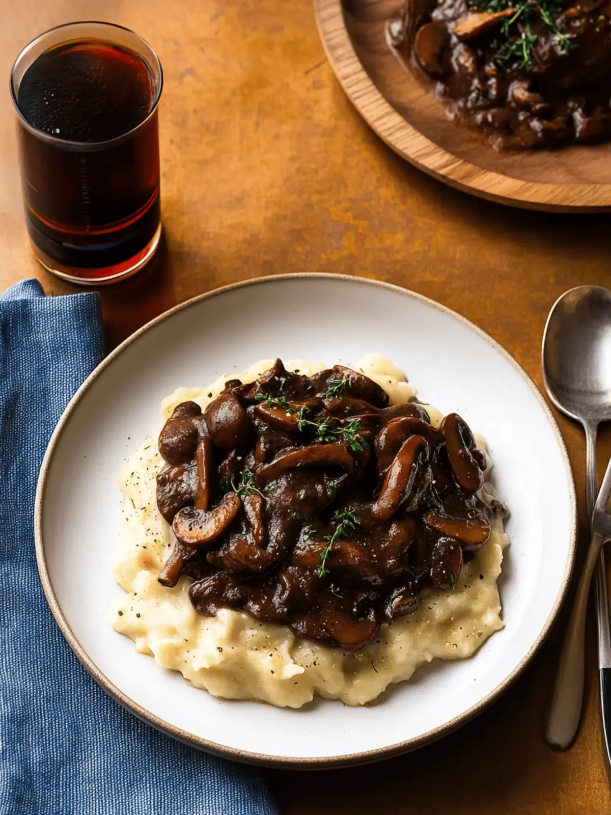 Mushroom Bourguignon