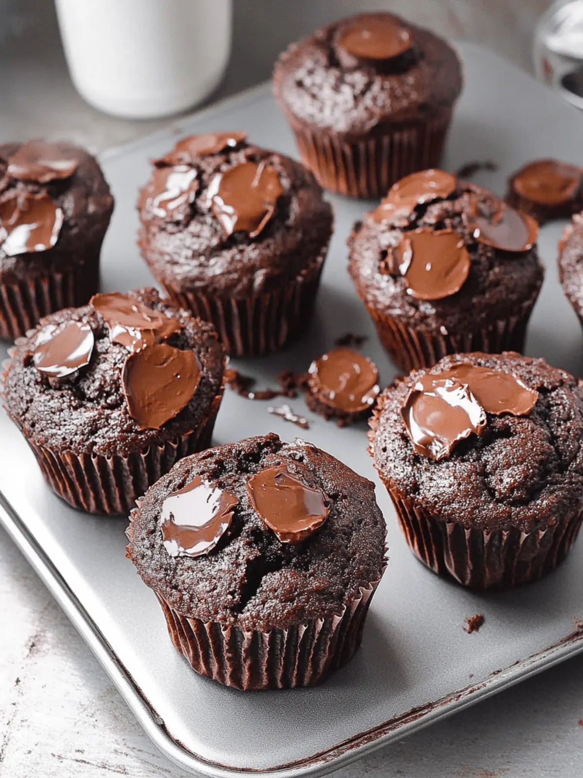 Sour Cream Double Chocolate Muffins