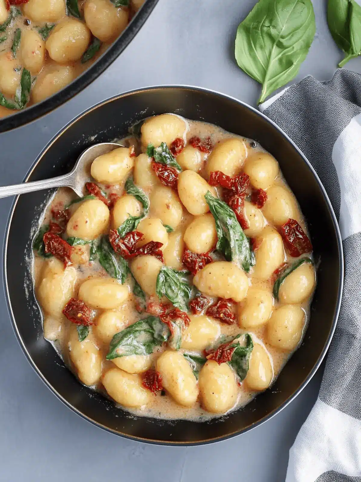 Gnocchi with Creamy Vegan Sun Dried Tomato Sauce
