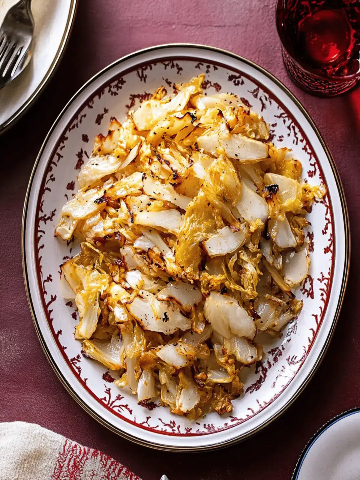 Miso Roasted Cabbage
