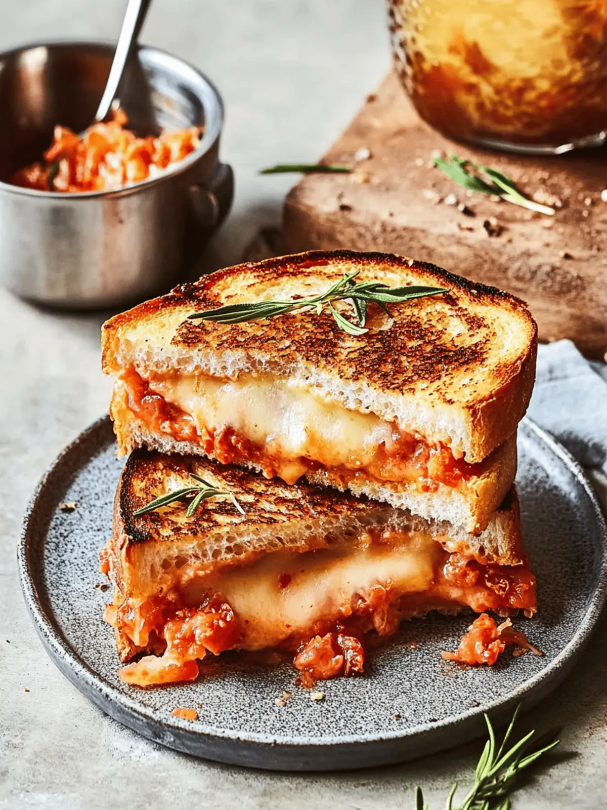 Viral Kimchi Grilled Cheese