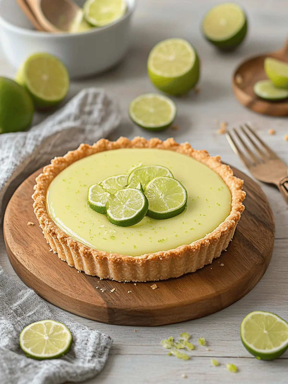 Silky Smooth Key Lime Tart