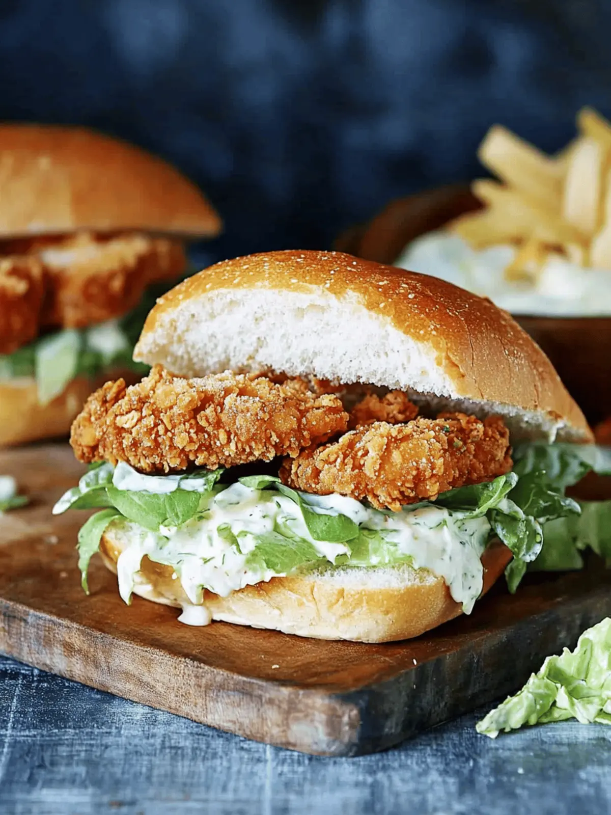 Crispy Chicken Caesar Sandwich