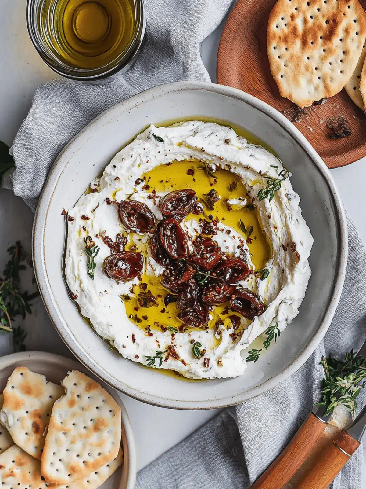 Marinated Goat Cheese Spread