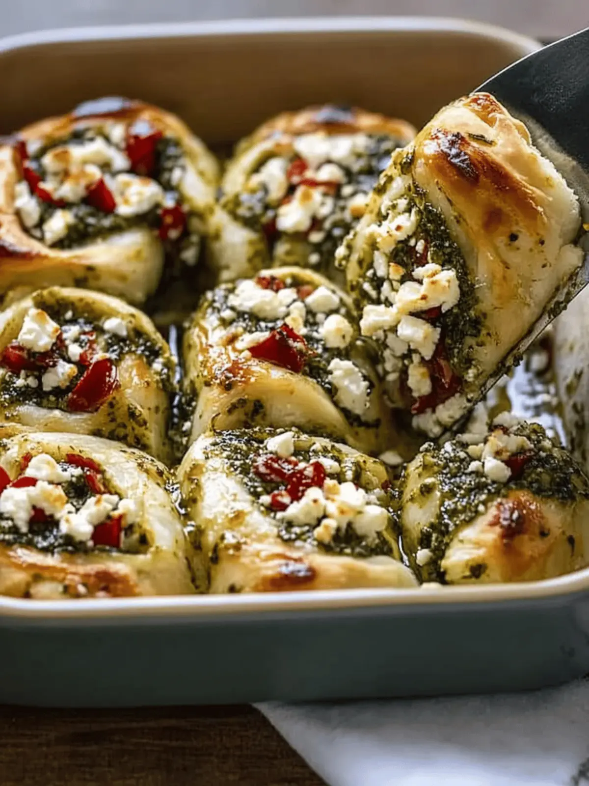 Pesto Feta Rolls