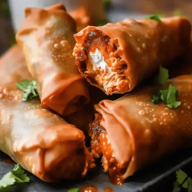 Buffalo Chicken Egg Rolls