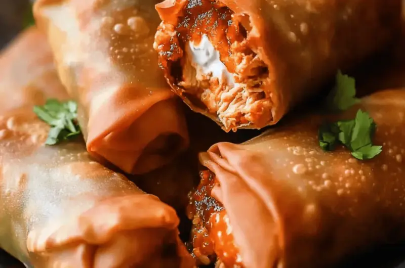 Buffalo Chicken Egg Rolls