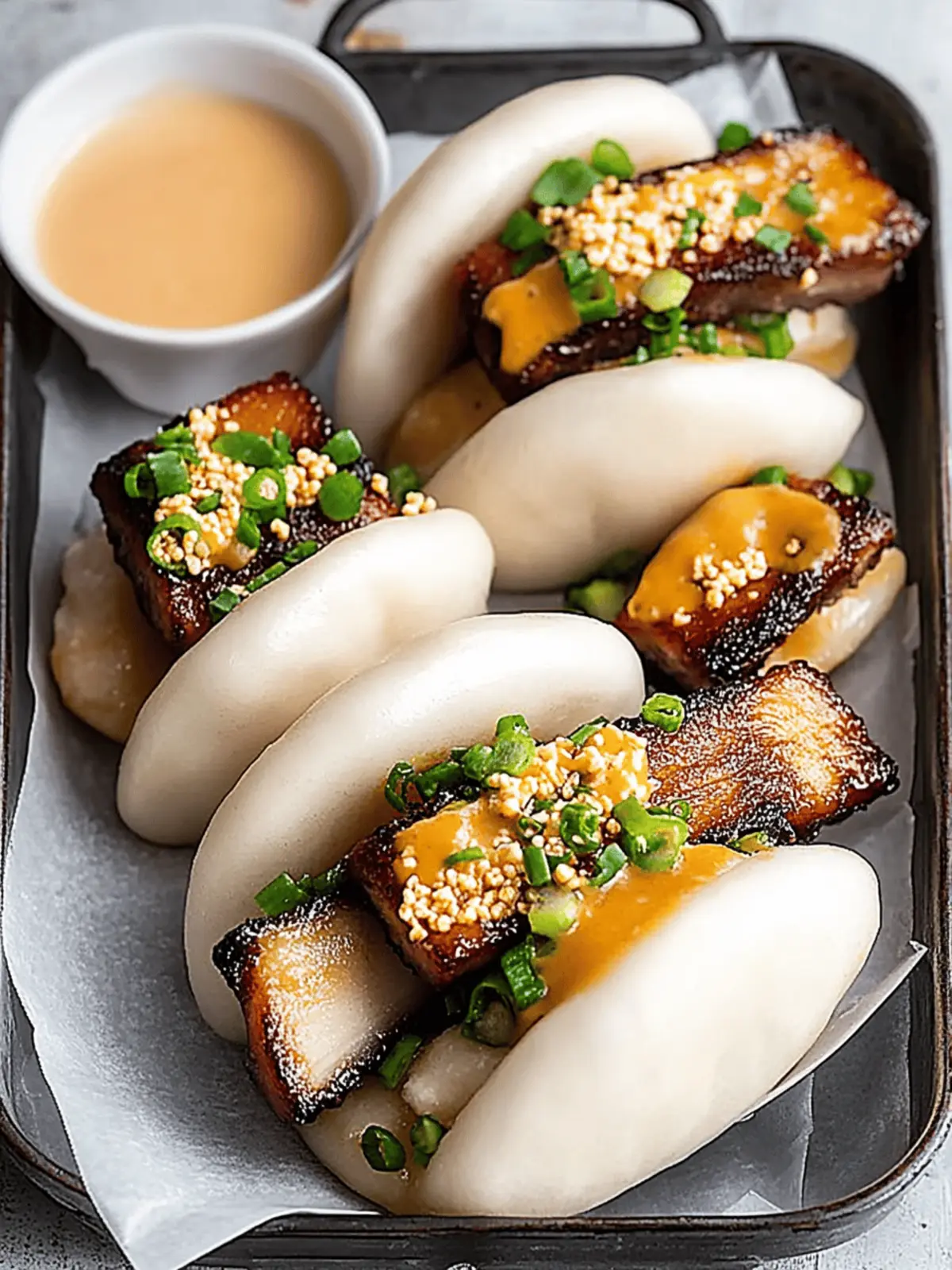 Red-Cooked Pork Belly Bao