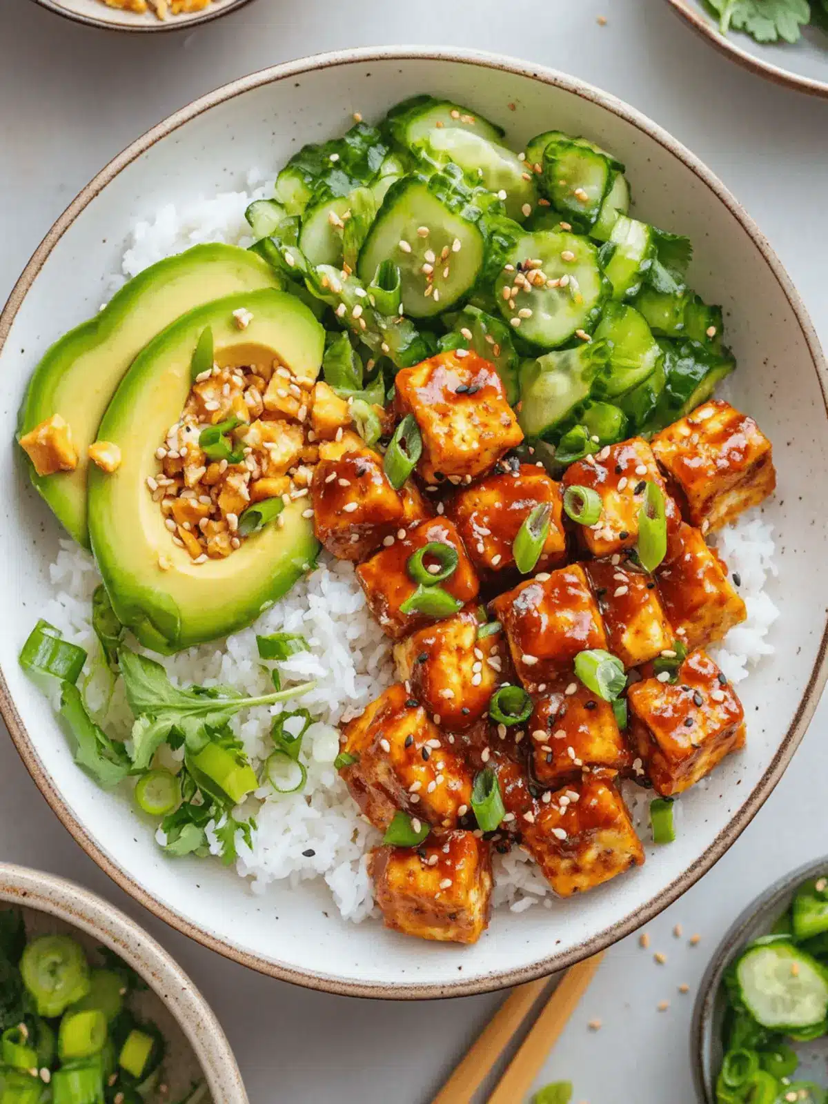 Chili Crunch Tofu Bowls