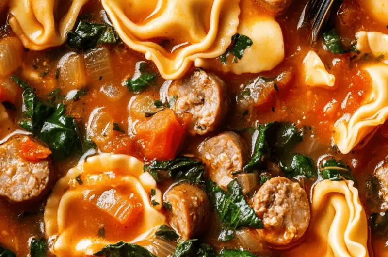 Creamy Tortellini and Sausage Soup