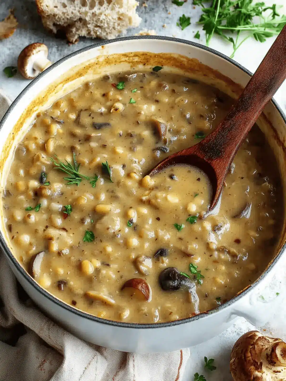 Mushroom Barley Soup