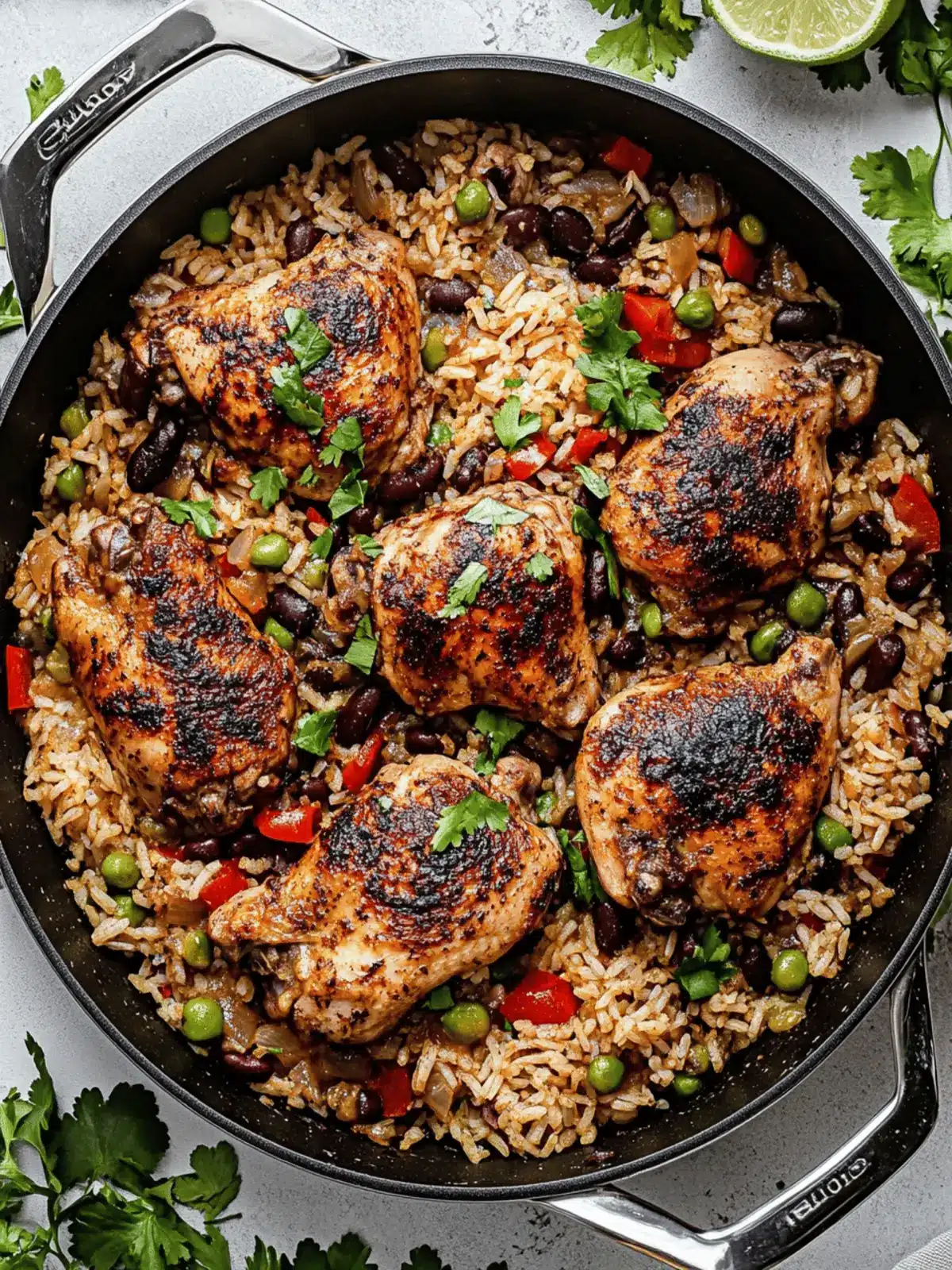 One-Pan Chicken with Rice and Beans