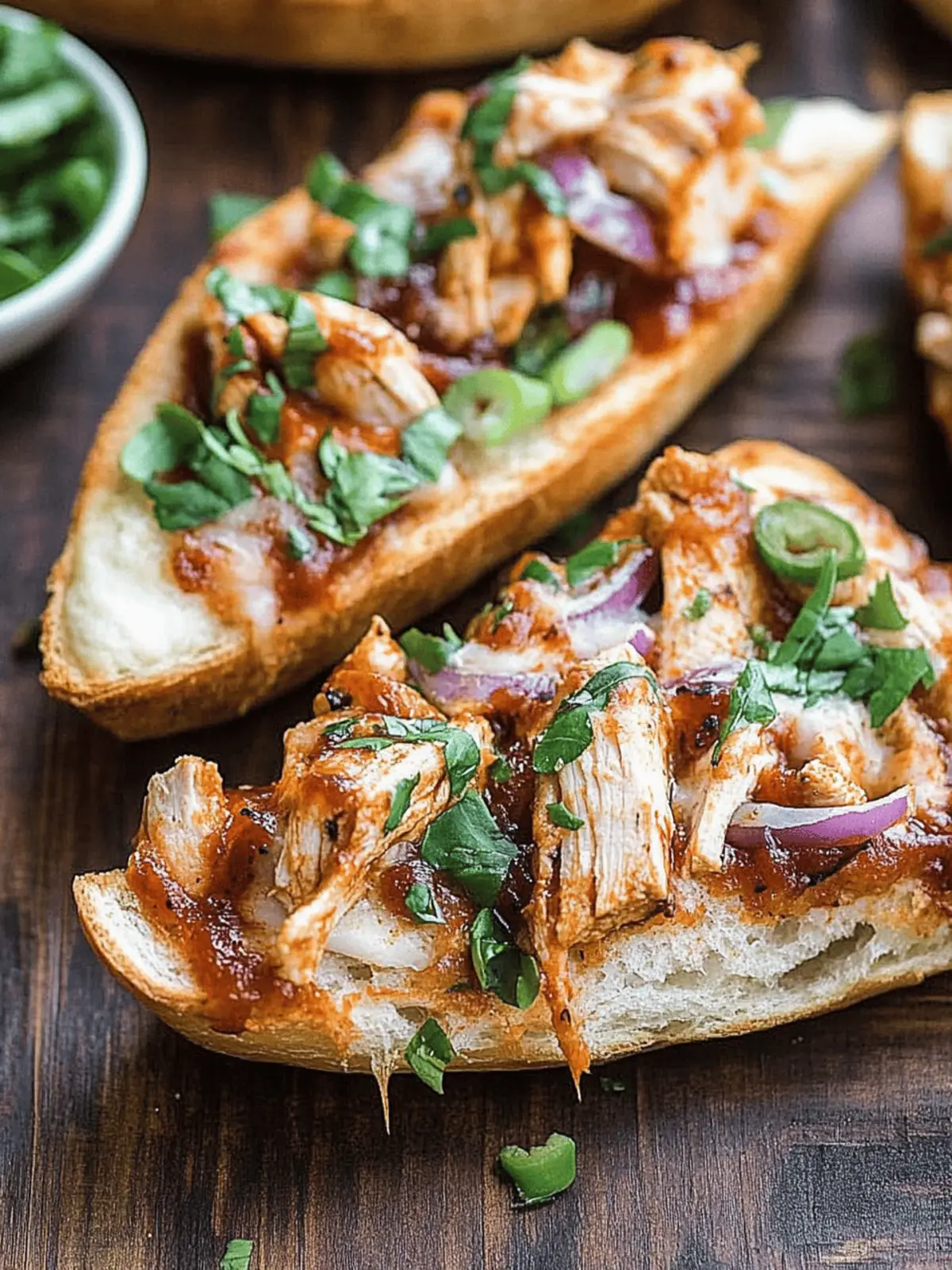 BBQ Chicken French Bread Pizza