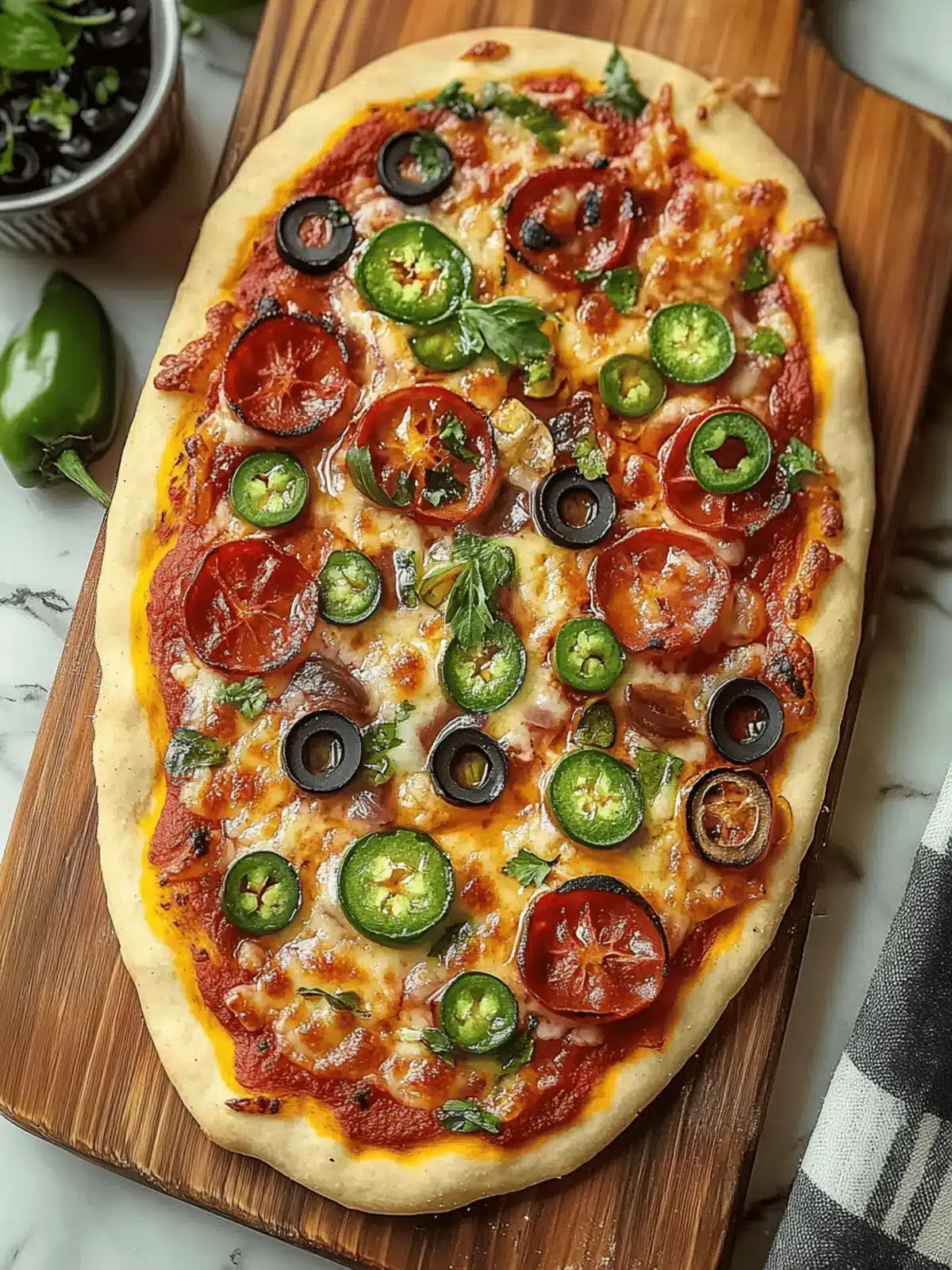 Savory Hot Honey Flatbread Pizza