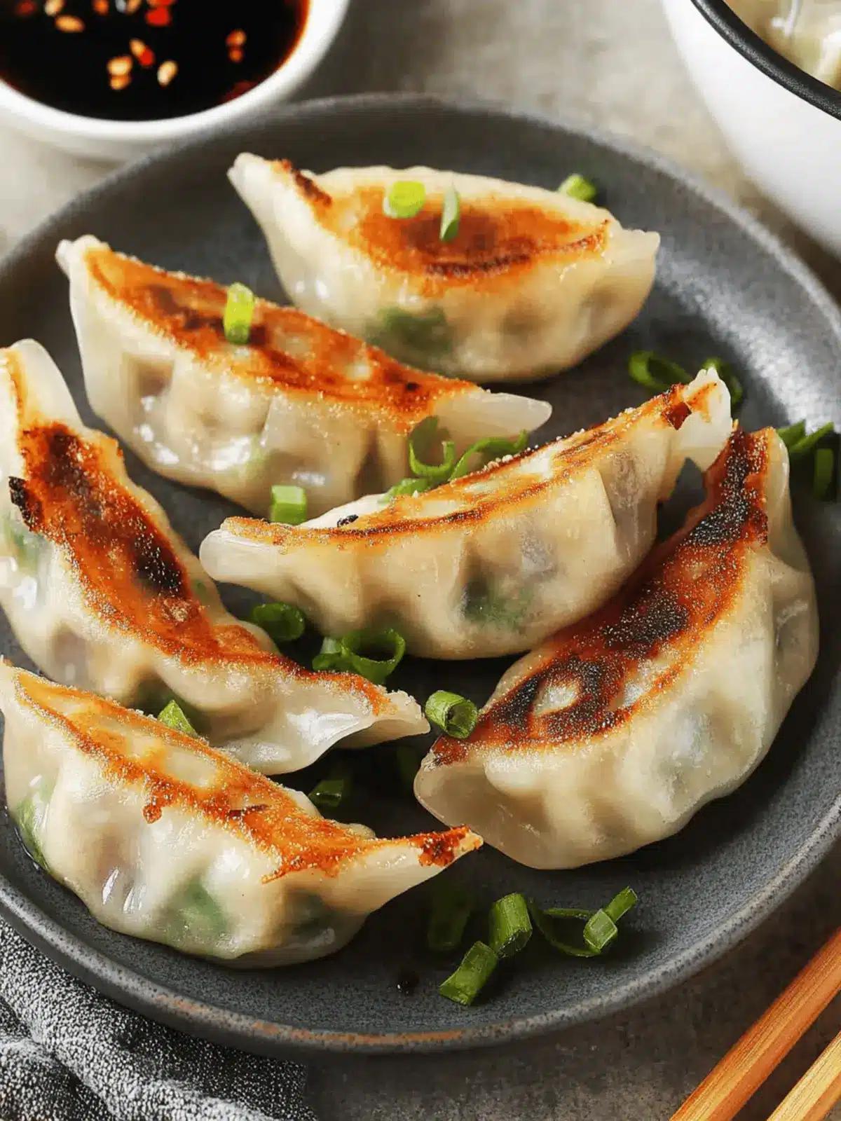 Prawn Gyoza ( Pan-Fried Dumplings )