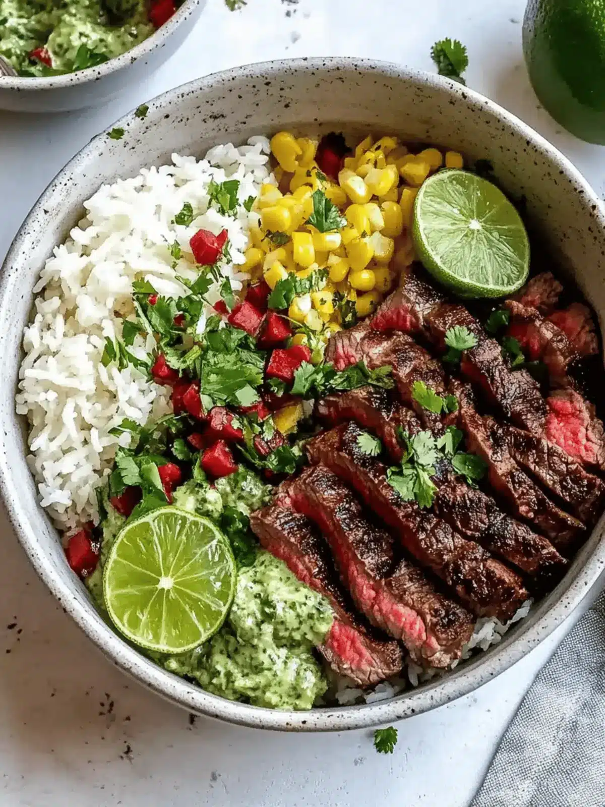 Cilantro Lime Steak Bowls