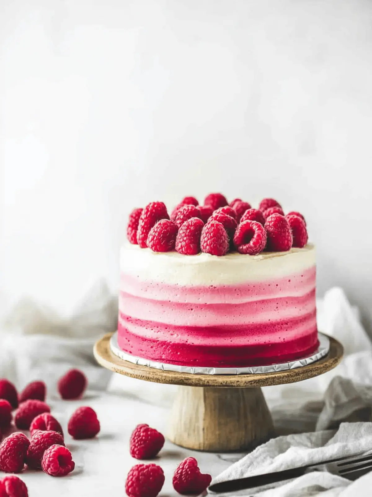 Raspberry Vanilla Layer Cake