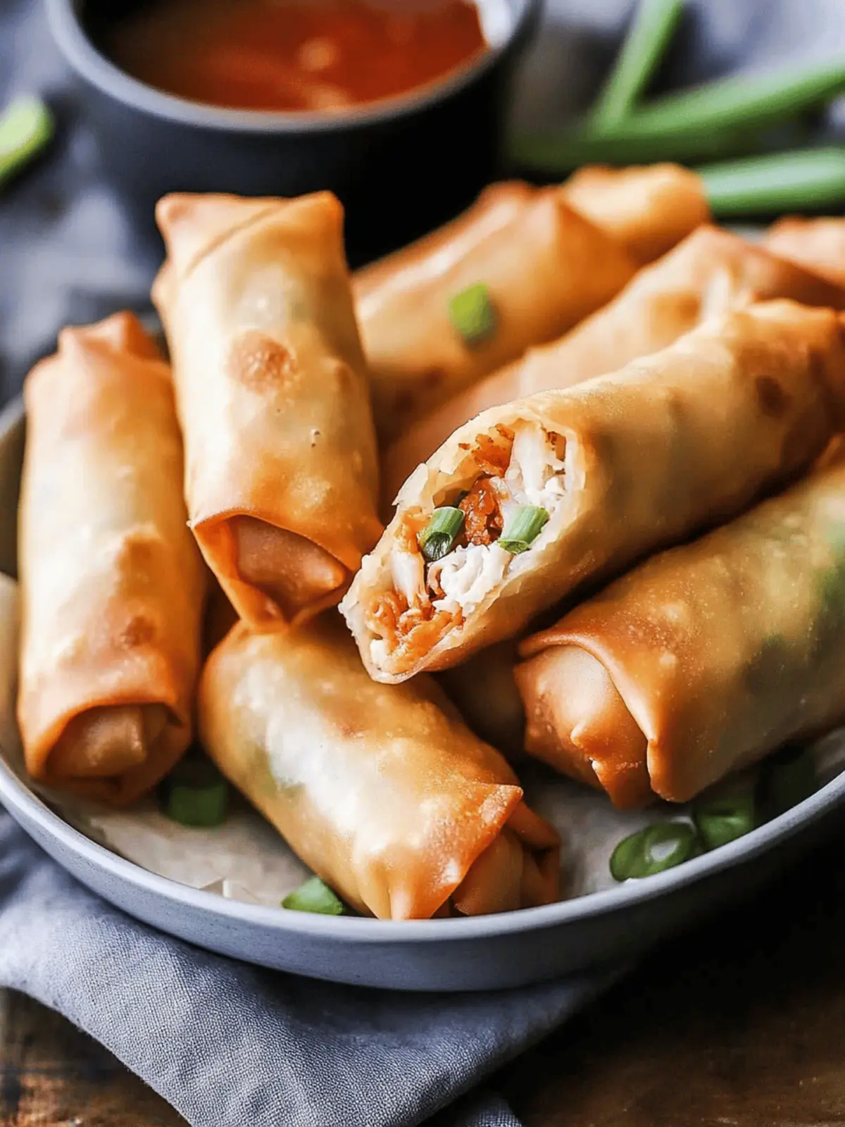 Crab Rangoon Egg Rolls