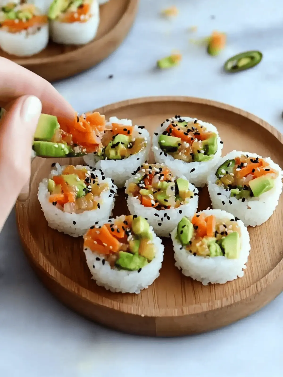 Super Easy Sushi Cups