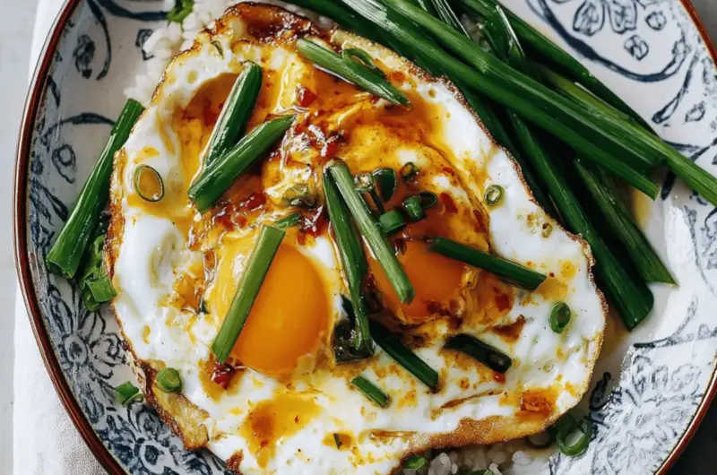 Eggs with Soy Sauce & Scallions