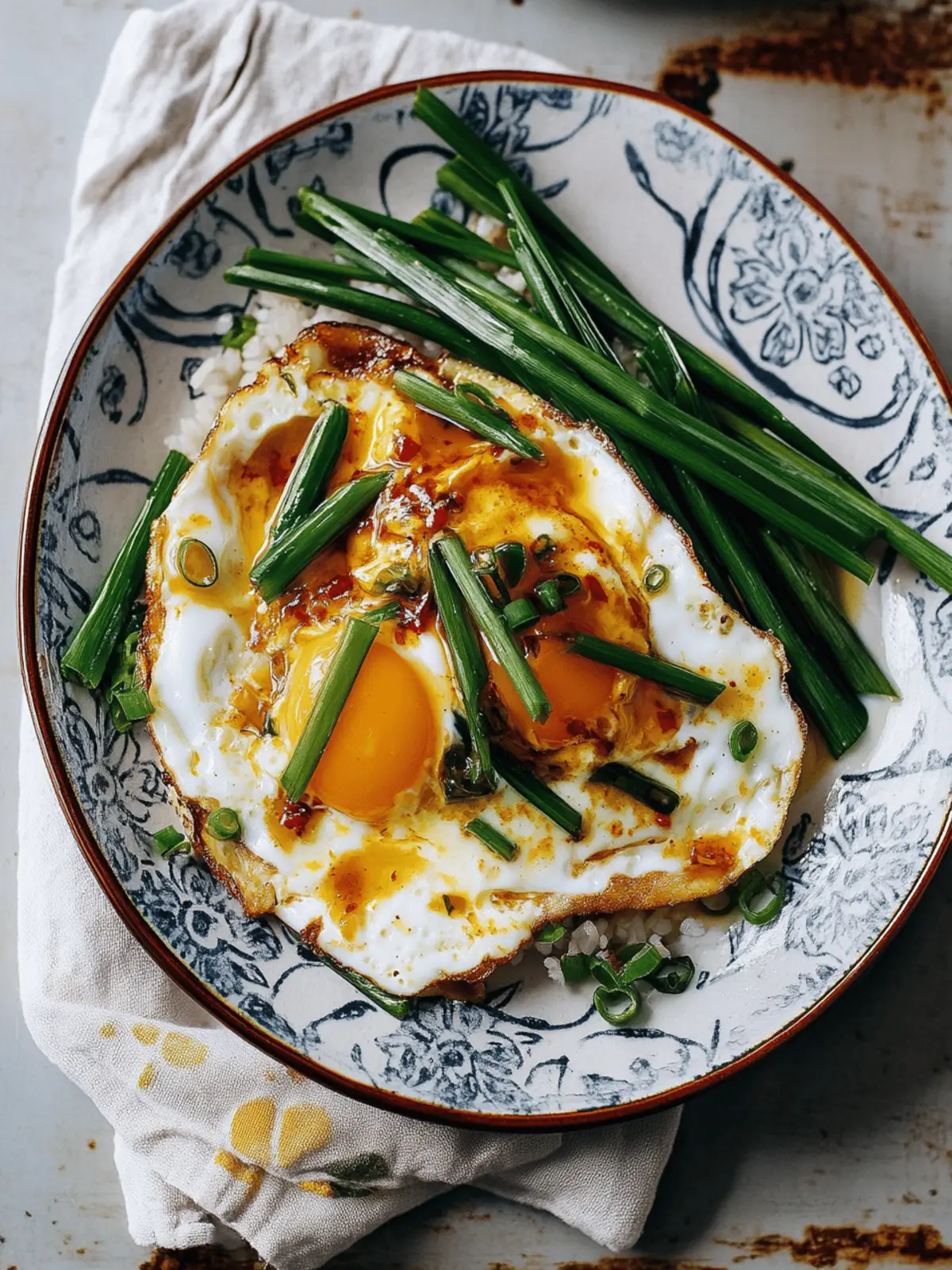 Eggs with Soy Sauce & Scallions