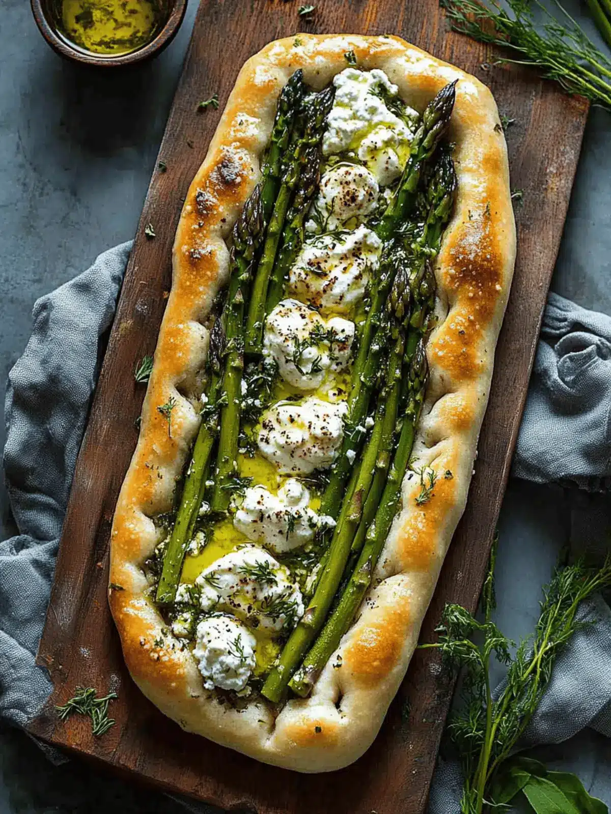 Asparagus and Ricotta Flatbread