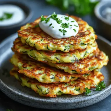 Crispy Zucchini Fritters – High Protein