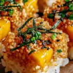 Swicy Mango Crispy Rice Sushi