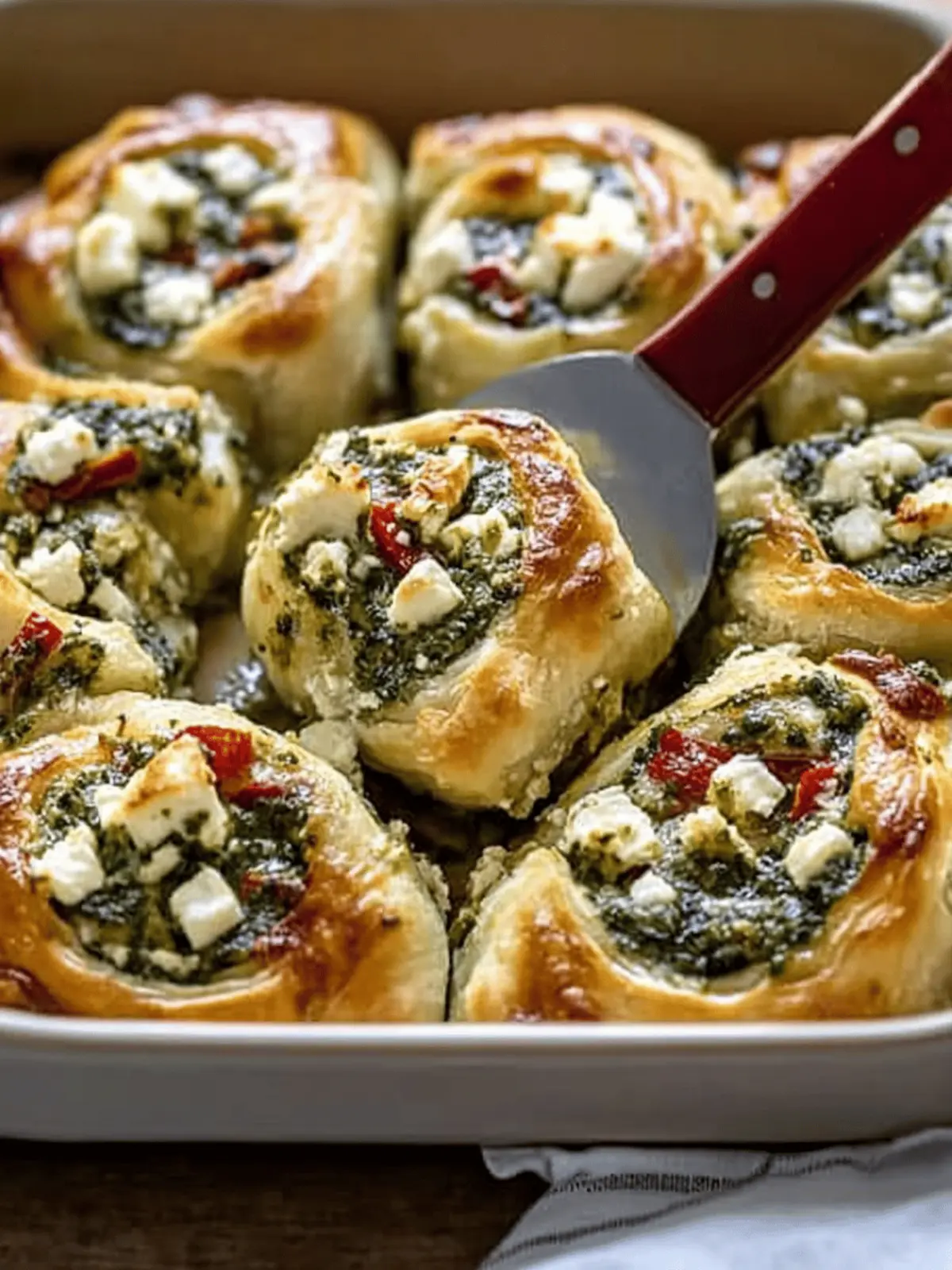 Pesto Feta Rolls
