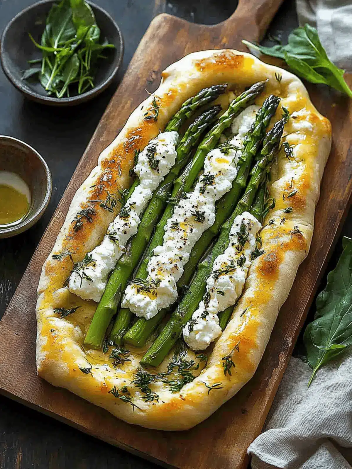 Asparagus and Ricotta Flatbread