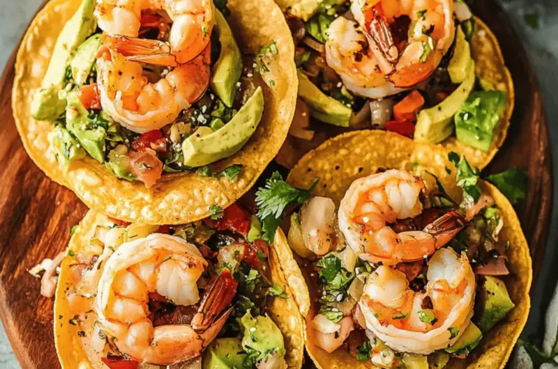 Margarita Shrimp Tostadas