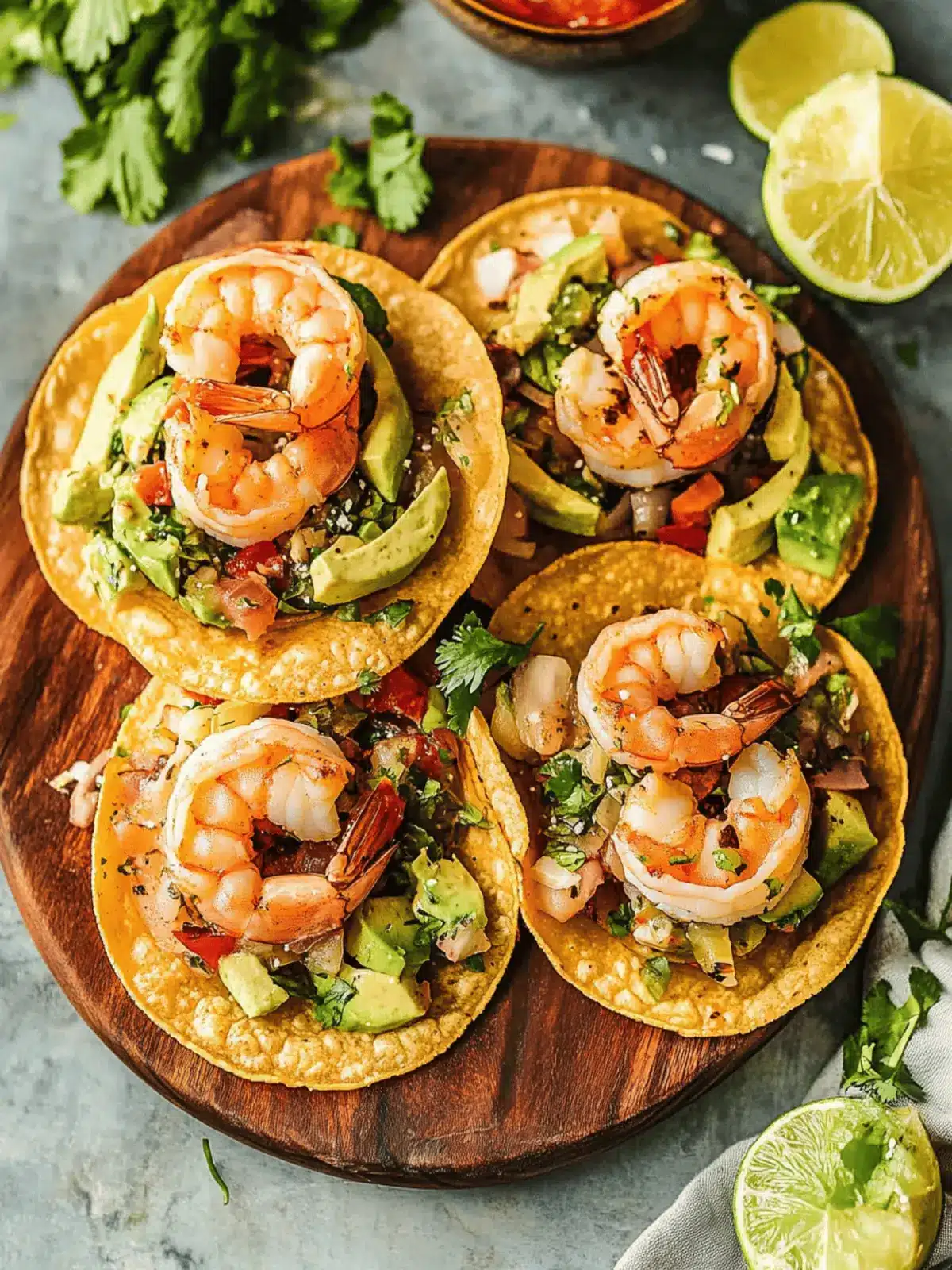 Margarita Shrimp Tostadas