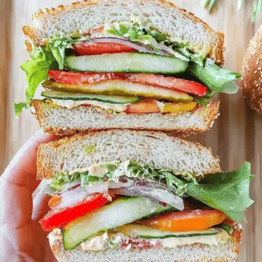 The Ultimate Healthy Veggie Sandwich