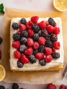 Lemon Berry Mascarpone Cake