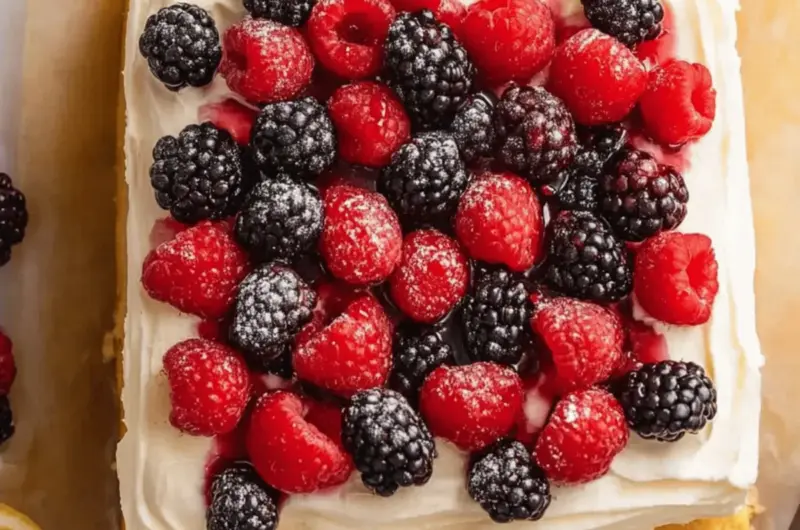 Lemon Berry Mascarpone Cake