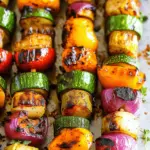 Grilled Vegetable Kabobs with Fajita Butter