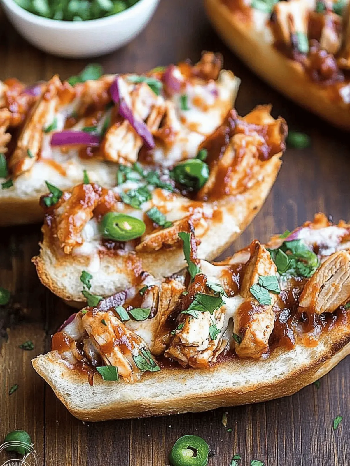 BBQ Chicken French Bread Pizza