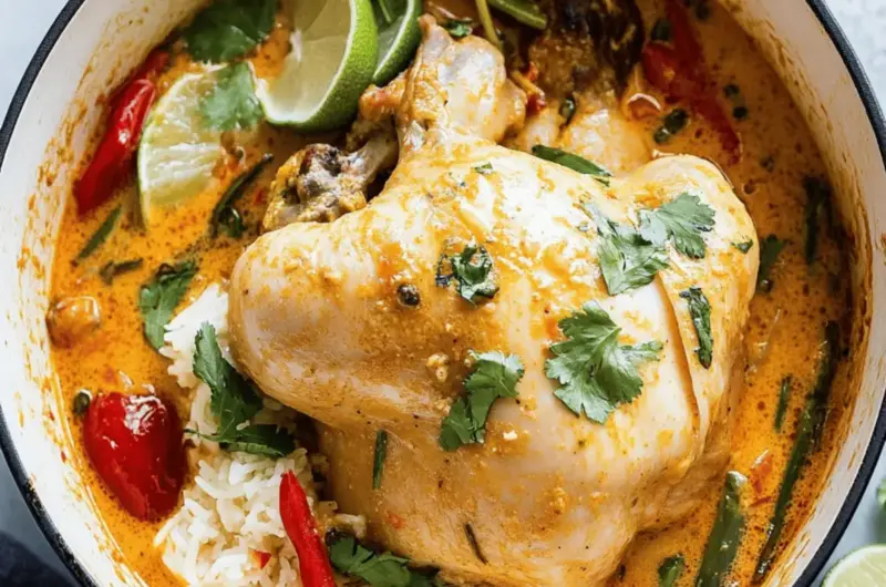 Whole Coconut Curry Chicken