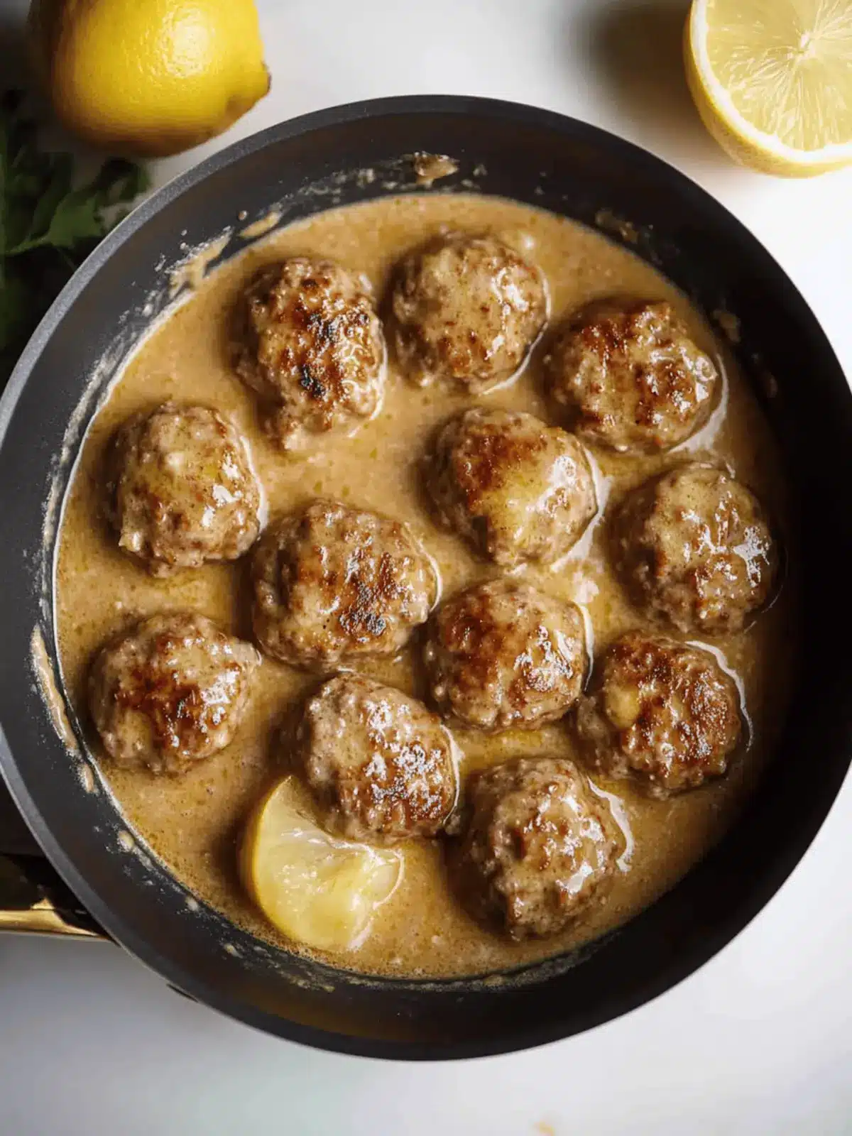 Meatballs In Lemon Sauce (Greek Keftedes)
