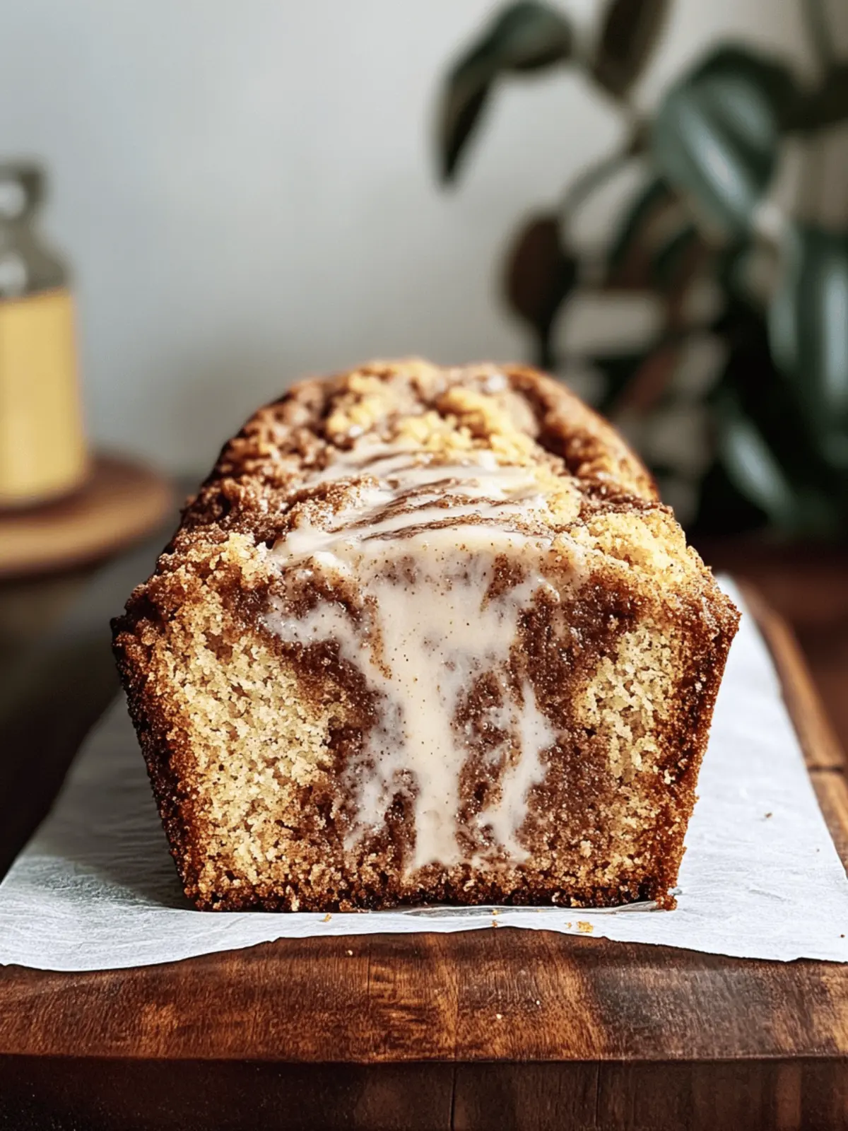 Brown Butter Cinnamon Swirl Crumb Loaf