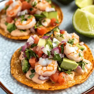 Shrimp Ceviche Tostadas