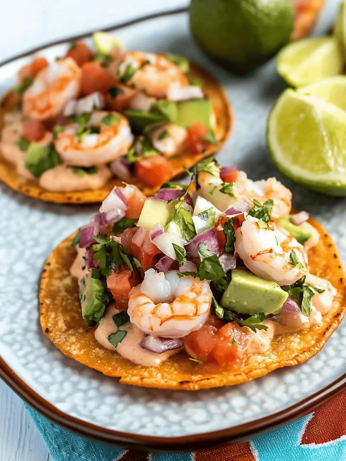 Shrimp Ceviche Tostadas