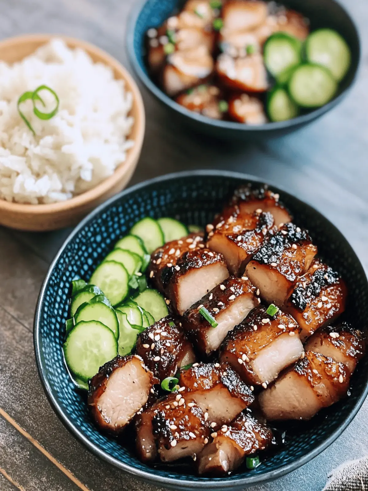 Honey Glazed Pork Belly (Air Fryer)