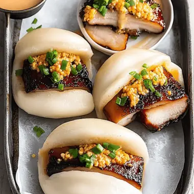 Red-Cooked Pork Belly Bao