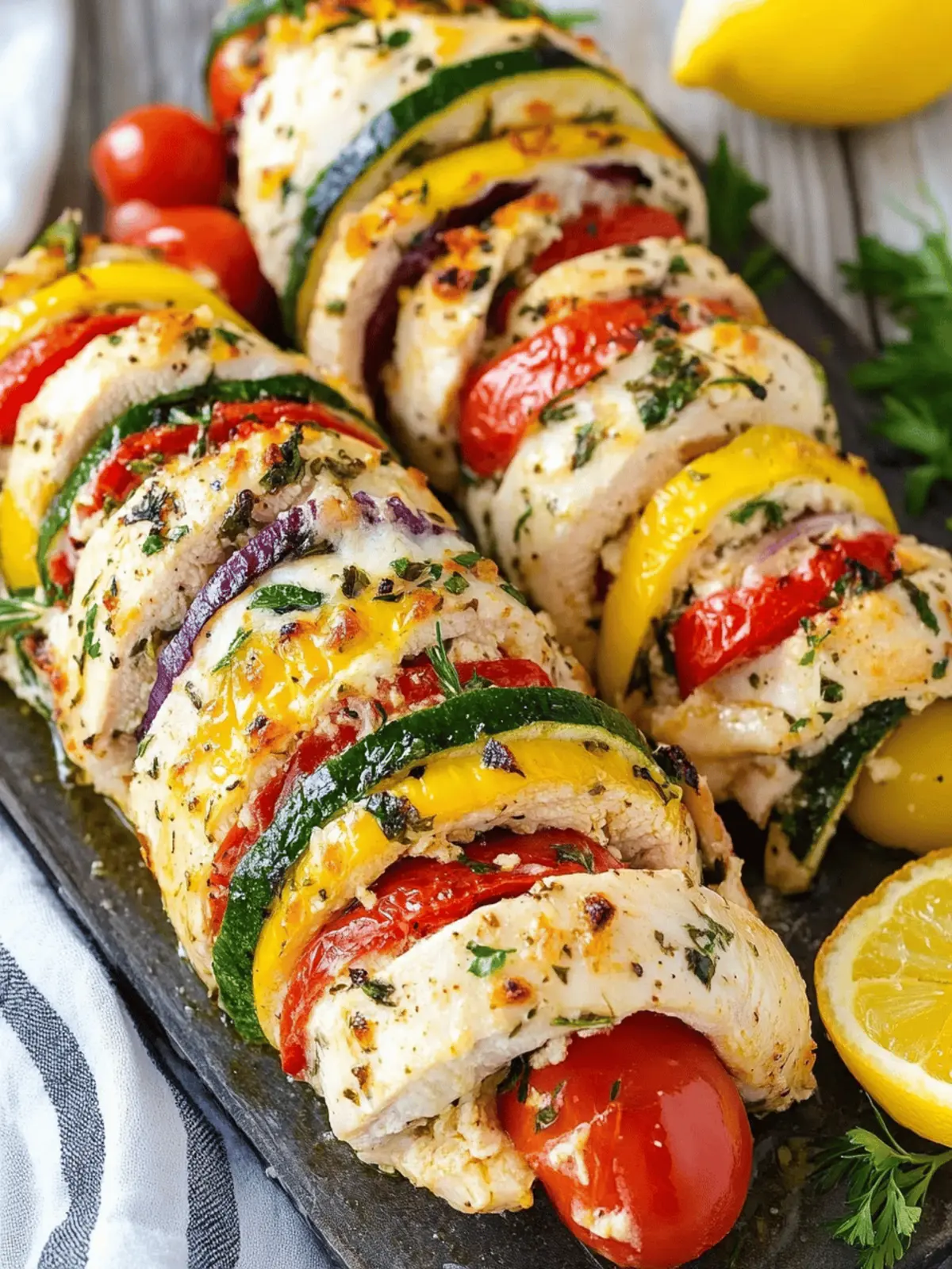 Greek Stuffed Chicken ( Hasselback)
