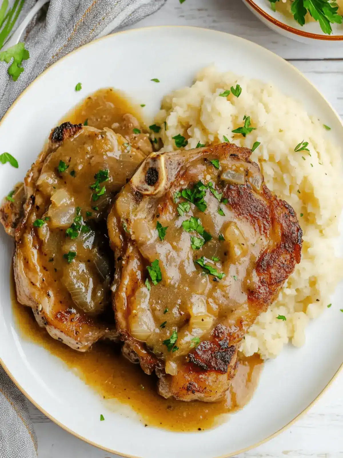 Crock Pot Smothered Pork Chops
