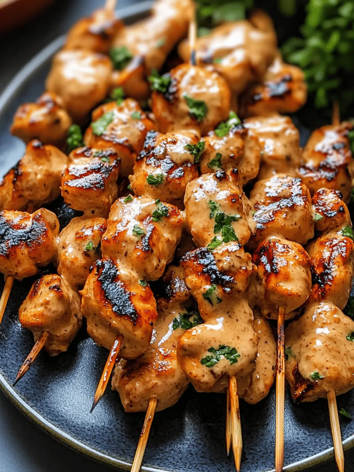 Bang Bang Chicken Skewers