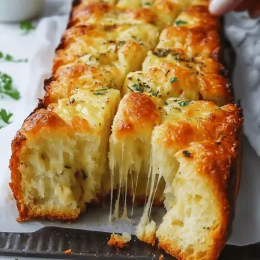 Cheesy Pull-Apart Garlic Bread